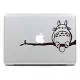 龙猫2   MacBook苹果笔记本个性贴纸局部贴黑白转移贴苹果广告