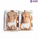 留学生美国正品代购CK calvin Klein男士盒装纯棉内裤三角平角3条