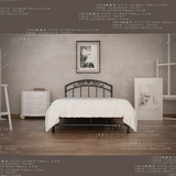 1869新款美式乡村儿童铁艺床铁床单人床 1.2 不锈钢床铁床架W006