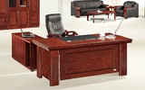 1.8米实木贴木皮老板桌 老总桌大班台大班桌 实木办公家具 总裁桌