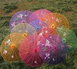 包邮舞蹈伞绸布伞道具绢纱伞透明伞古典雨伞花伞装饰伞跳舞用伞