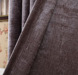 北京上门安装窗帘简约现代风格棉绒单色遮光素色纯色布艺窗帘35