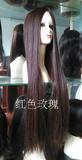 新款实拍 中分刘海超长直发性感女神范假发套 手织定做真人发头套