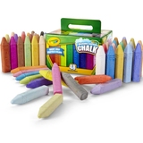 包邮美国进口绘儿乐crayola安全无毒48色粗大杆彩色无尘粉笔儿童
