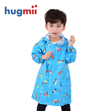 hugmii2015春夏季男女儿童雨衣韩版环保透气满图卡通雨披挡雨防风