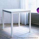 南京宜家家居IKEA代购麦托桌子简约现代白色4人餐桌长形桌子方桌