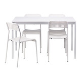 IKEA宜家代购 家居家具用品 麦托阿德一桌四椅 餐桌椅套装 w34