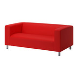 IKEA 宜家代购 宜家家居 克利帕 双人沙发, 威索尔 橙红色