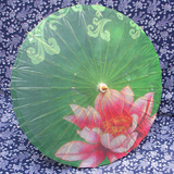 古装油伞|传统雨伞|中国风伞|油布雨伞|复古情侣伞|非遗|绿色荷花