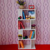 宜家书架弓形书架S形书架简易书架开放式创意置物架特价儿童书柜