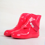 BEARCAT正品新款低筒雨鞋套 韩版果冻雨鞋 短款雨靴四色可选