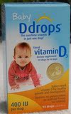 美国Ddrops婴儿维生素D3滴剂 天然提取 90天量（现货）帮助钙吸收