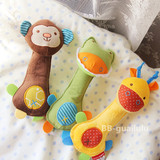 欧美外贸小鹿鳄鱼猴子婴儿宝宝动物手摇棒摇铃手棒 益智安抚玩具