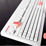 拍下减50 德国进口樱桃Cherry G80-3494LYCUS-0机械键盘 白色红轴