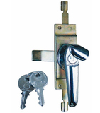 现货MS308-4执手锁 平面转动拉手锁 配电箱电器柜门锁 天地连杆锁