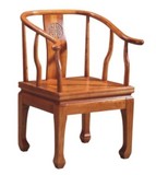 实木茶桌椅子组合麻将机椅中式仿古圈椅矮围椅靠背椅咖啡茶馆木椅