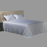 宾馆酒店床上用品大床单单件纯棉白色纯色60支全棉单人双人1.2米