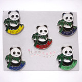 景泰蓝熊猫胸针中国风特色出国礼品送老外小礼品旅游外事北京礼品