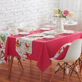 珍珠松 餐桌布棉纯色欧式布艺台布桌旗时尚简约床头柜盖布罩