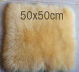 纯羊毛沙发坐垫特价羊皮50x50垫子实木椅子垫餐椅垫定做飘窗垫