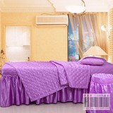 佳人有约A204  紫色 美容院美体床品床罩 床单 四件套可定做
