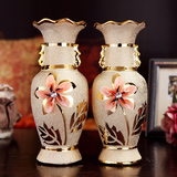 景德镇陶瓷花瓶 金凤金瓜瓷瓶 结婚送礼 客厅书房办公室瓷器摆件
