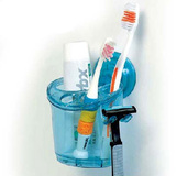 振兴强力吸盘牙刷架家庭牙具座牙膏牙刷收纳架壁挂式(ZG267)