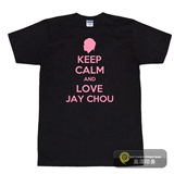 周杰伦 KEEP CALM T 2013摩天轮演唱会歌迷T恤 Jay Chou 短袖T