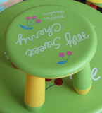 环保*儿童桌椅/儿童凳子/儿童椅子卡通凳/幼儿园桌椅 阿木童圆凳
