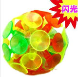发光粘粘球 吸玻璃球 吸板球 吸盘球 发光球 儿童玩具 60