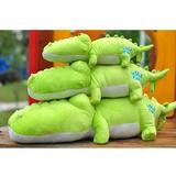 包邮 卡通鳄鱼毛绒玩具靠垫抱枕 1.5米超大号宝宝地板坐垫送女生