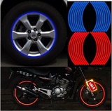 摩托车改装贴 个性贴纸装饰轮圈贴 反光贴轮胎贴 彩色贴花轮毂贴