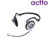 ACTTO折叠式头戴脑后式 电脑耳机 带麦克风 潮可爱运动长线控耳麦