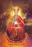 梵音阁极品地藏王菩萨画像30可地藏绢丝布油画布锦缎装裱唐卡佛教