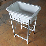 带立架厨房陶瓷水槽 3号洗菜盆 含下水