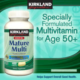特价 美国原装Kirkland MatureMulti 50岁以上多种维生素 400粒