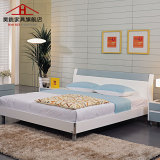 时尚现代家具卧室双人大床 板式床 高箱床 婚床1.5 1.8米  低箱床