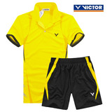 正品Victor/胜利羽毛球服套装男女款情侣款短袖T恤运动服速干团购