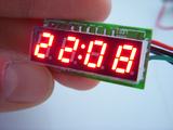 0.28 车载改装LED电子时钟 汽车数显时间表 数字时钟表夜光秒表