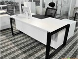 板式大班桌现代主管桌新款办公桌时尚经理桌简约老板桌钢架大班台