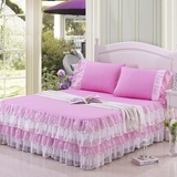 博洋家纺四件套纯棉1.8m床纯色全棉简约床上用品夏季素色床单被套
