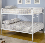 铁作坊家具 铁艺床 双层床 铁架床 美式床1.5、1.8米双人铁床