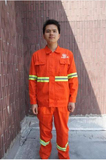 路政施工建筑工人环卫工保洁员专用桔红反光条工作服长袖服装定做