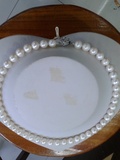 天然正圆强光淡水送妈妈白色北海珍珠项链正品批发价9-10m包邮2件