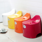 糖果色卫生间凳子 宜家用加厚型塑料凳子 浴室防滑凳椅创意小板凳