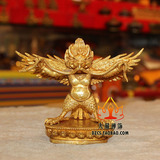包邮 西藏佛教用品 大鹏金翅鸟 100%纯铜小佛像 做工精细2.5寸9cm