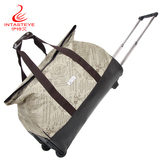 【伊特艾】韩版花朵时尚 手提旅行包女行李包 短途拉杆包 旅游袋