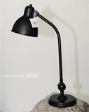 迪斯凯 印度进口欧式黑色装饰台灯 复古工业风装饰台灯桌灯床头灯