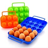 户外鸡蛋盒子野餐便携塑料 6格12格鸡蛋盒 鸭蛋包装盒便携鸡蛋托