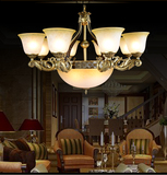 简约欧式客厅吊灯现代美式铁艺LED仿古复古创意大气餐厅卧室灯具